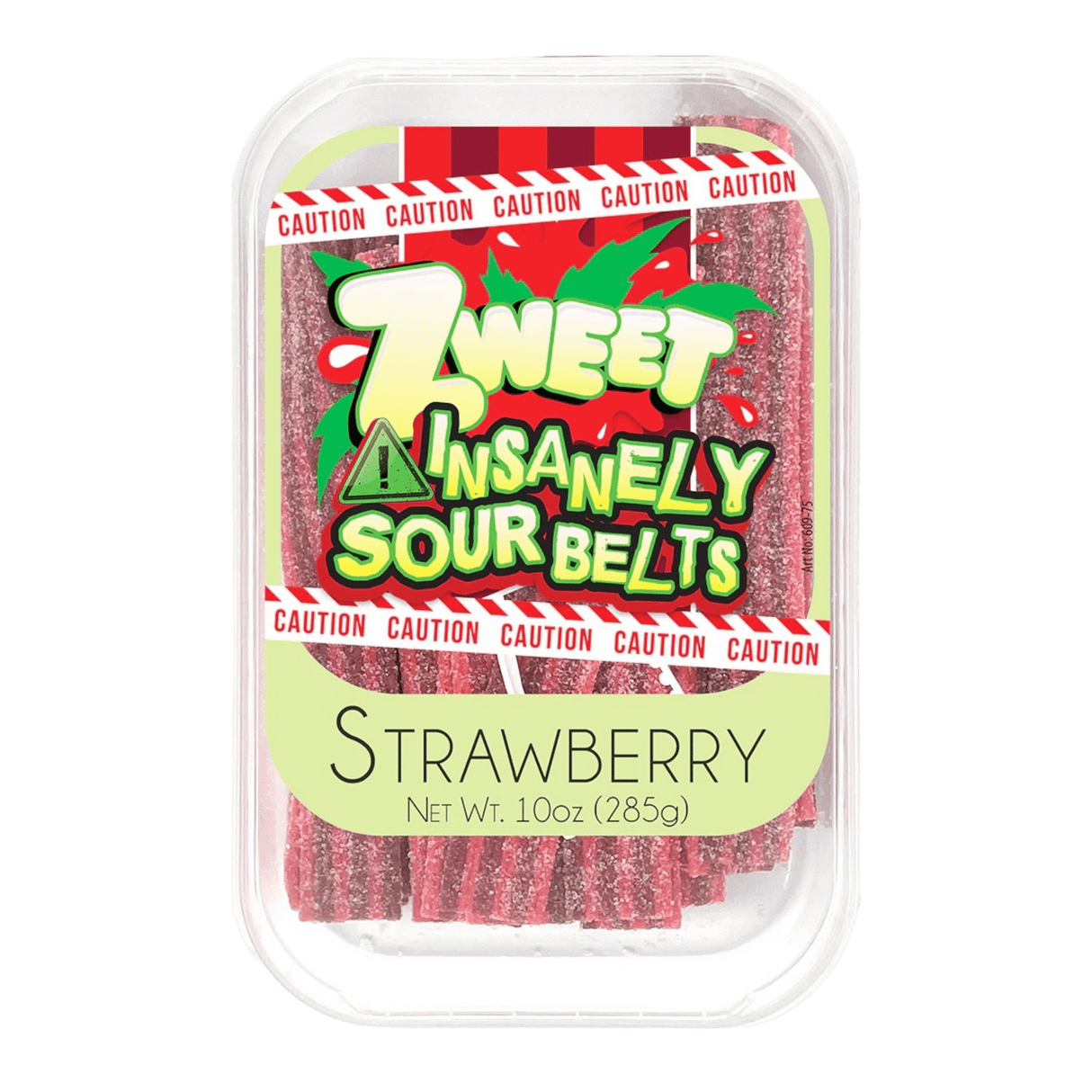 Zweet Insanely Sour Strawberry Belts - CrescentMarket