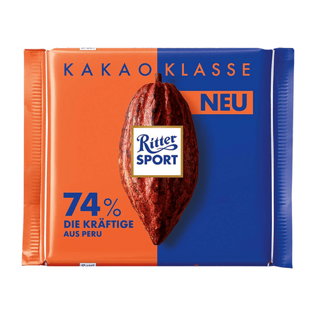 Ritter Sport 74% Die Kraftige Chocolate (100g) - CrescentMarket