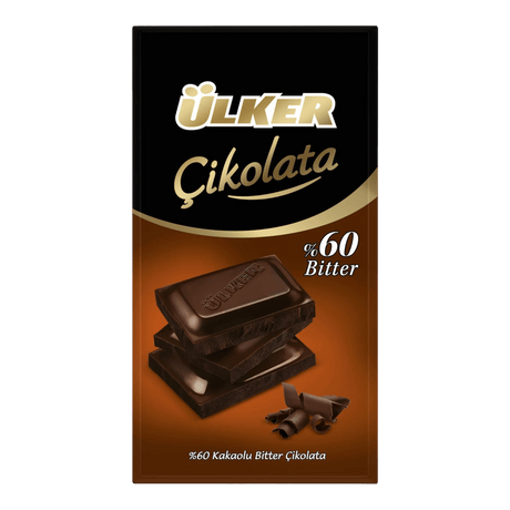 Ulker Dark 60% Bitter Chocolate (70g) - CrescentMarket