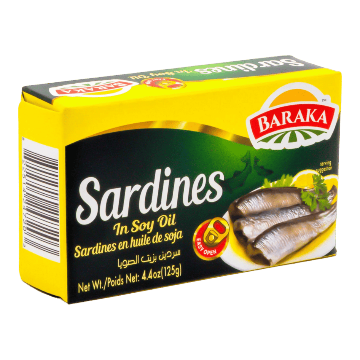 Baraka Sardines in soy oil 125gr - CrescentMarket