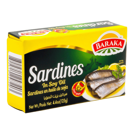 Baraka Sardines in soy oil 125gr - CrescentMarket
